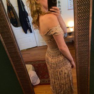 Urban Outfitters off the shoulder sundress